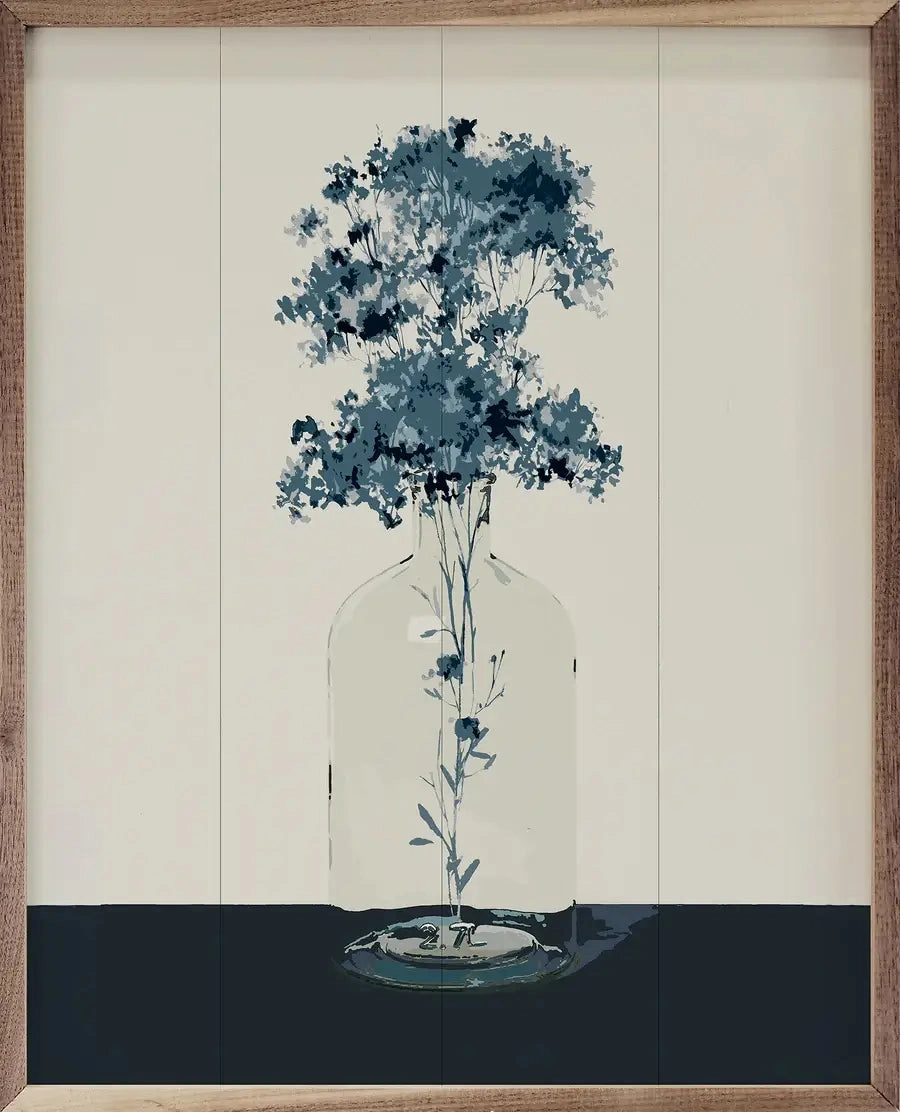 Bottled Lace By Carol Robinson Wood Framed Print