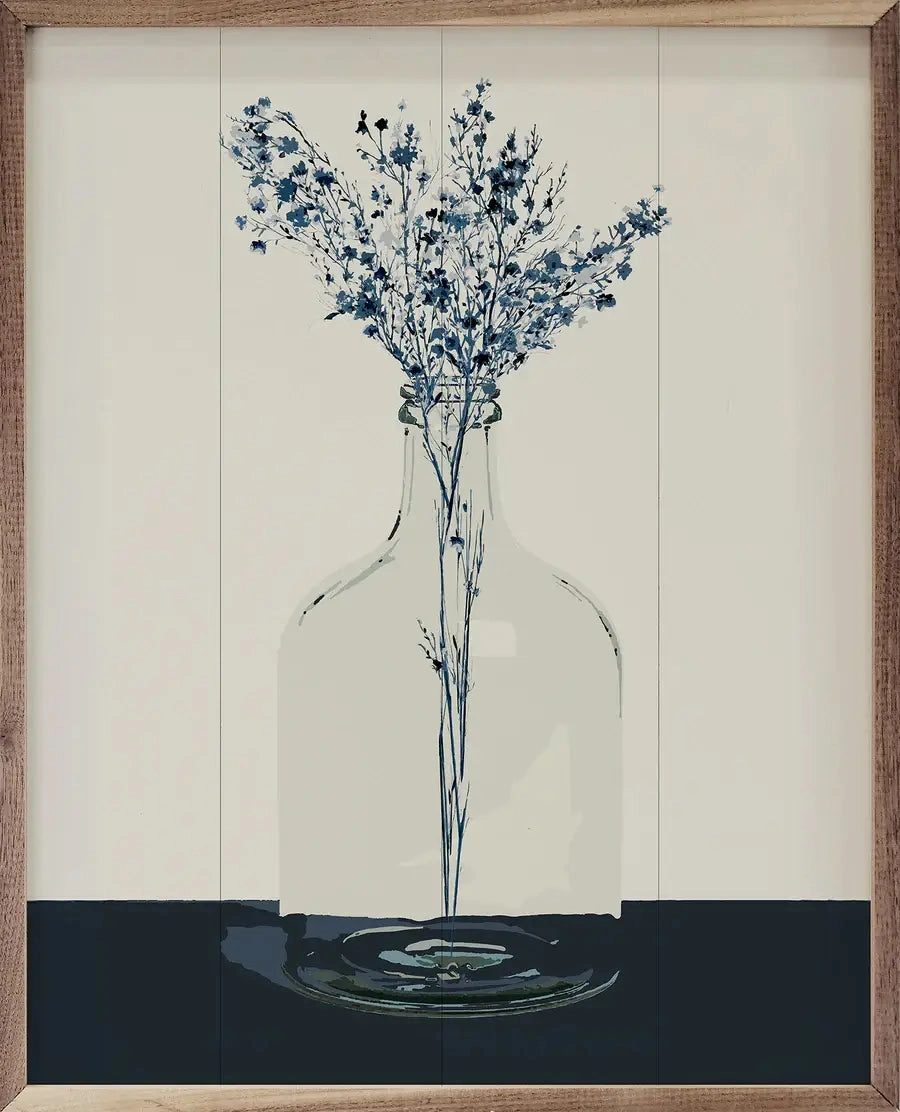 Bottled Lace By Carol Robinson Wood Framed Print