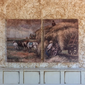 Bountiful Harvest Wagon Wrapped Aged Print Set 
