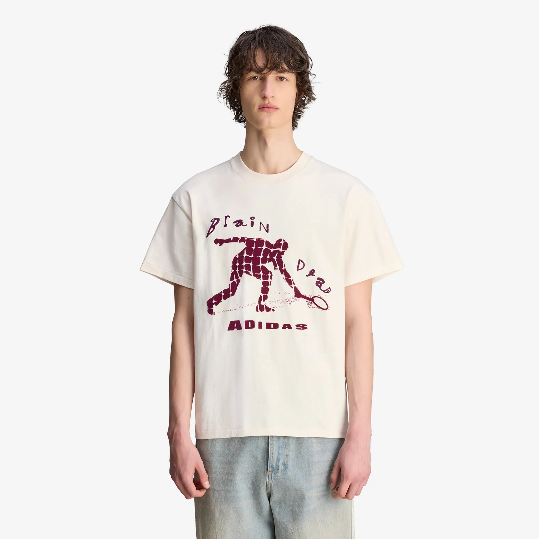 Brain Dead x T-Shirt Wonder White adidas Clothing