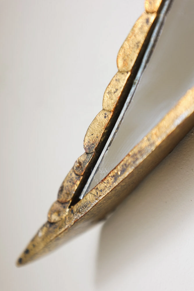Brass & Mirror Swallow Wall Decoration