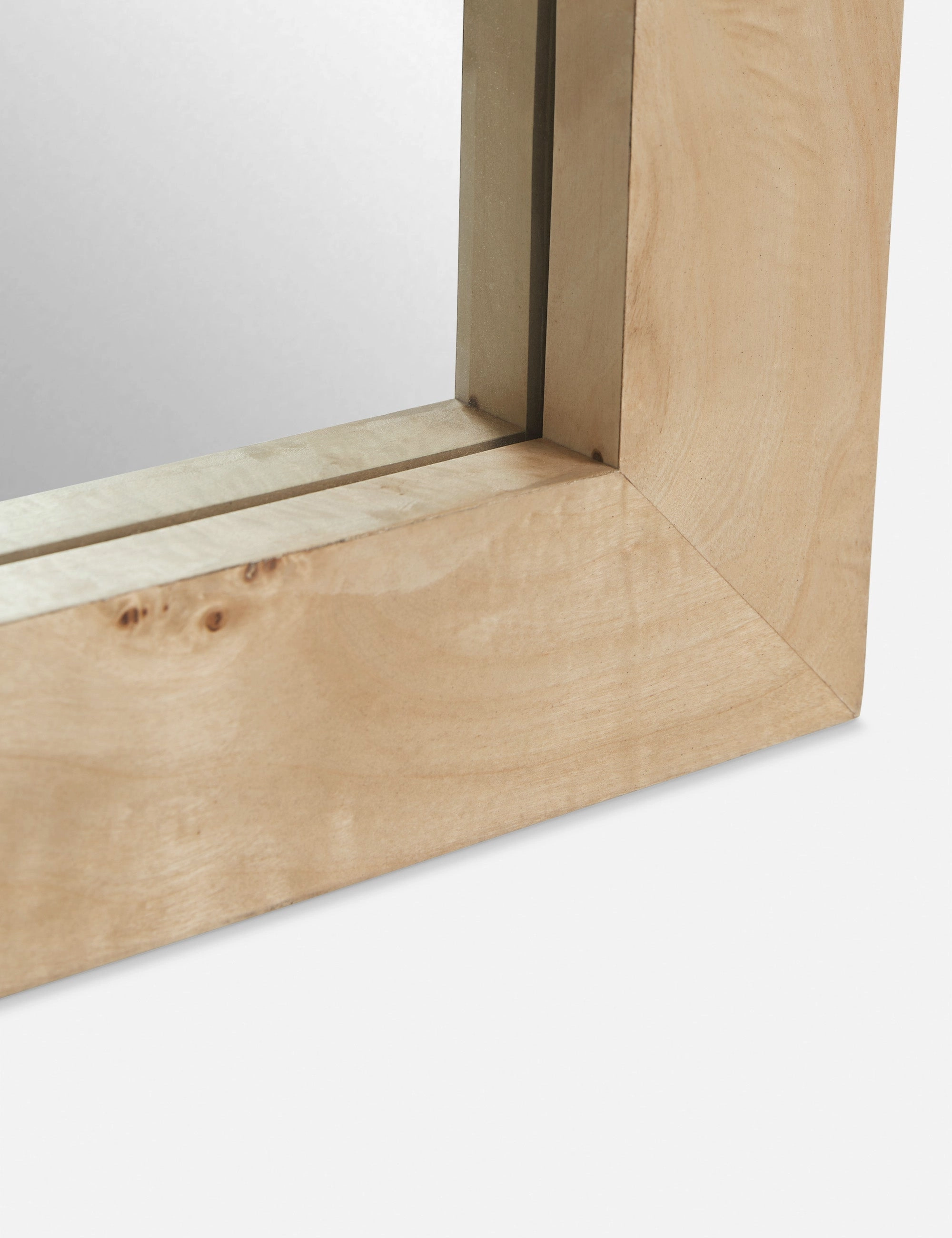 Bree Burl Wood Floor Mirror