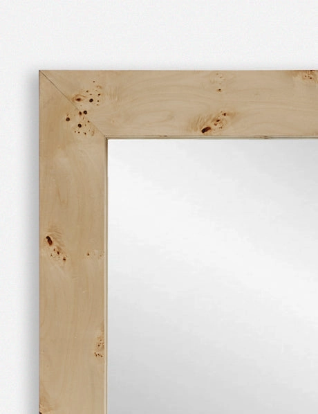 Bree Burl Wood Square Mirror