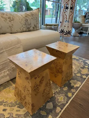 Browning Burl Side Table 