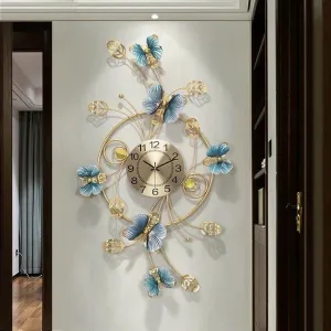 BUTTER FALL WALL CLOCK 