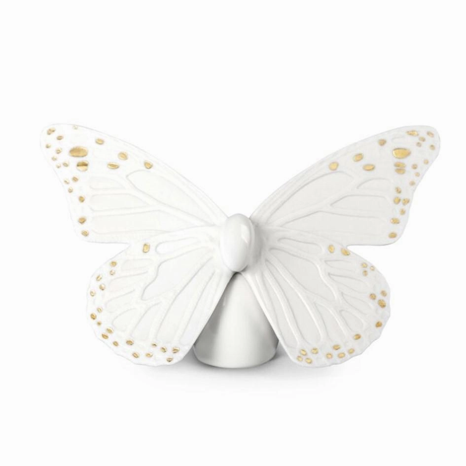 Butterfly Figurine - Golden Luster 