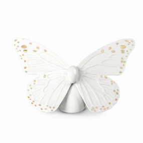 Butterfly Figurine - Golden Luster 