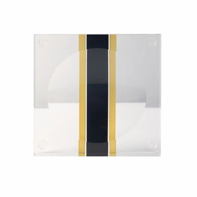 Candy Bowl - Clear with Stripe 