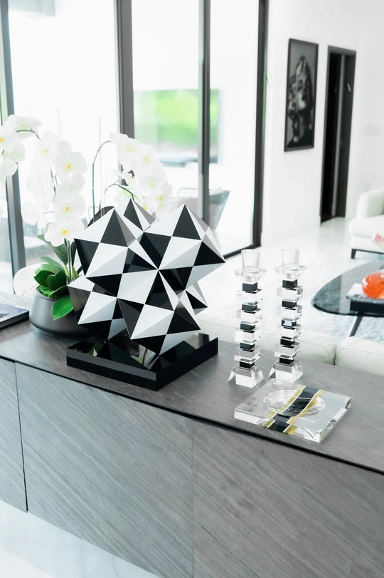Candy Bowl - Clear with Stripe