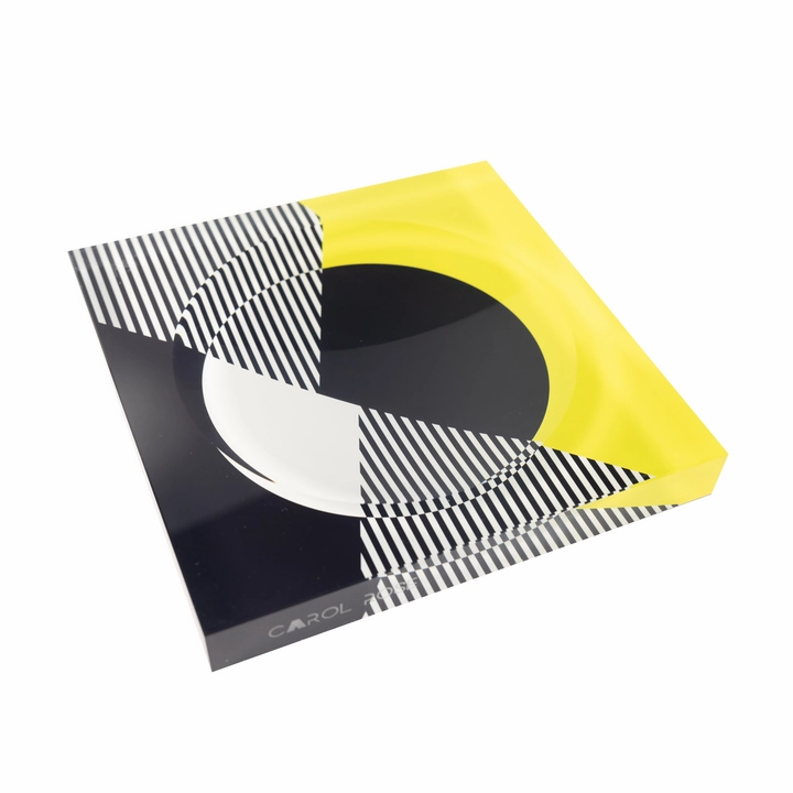 Candy Bowl - Kinetic - Black, White & Yellow 