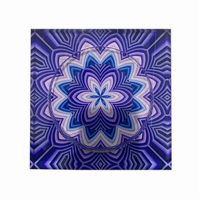Candy Bowl - Purple and Blue Flower 