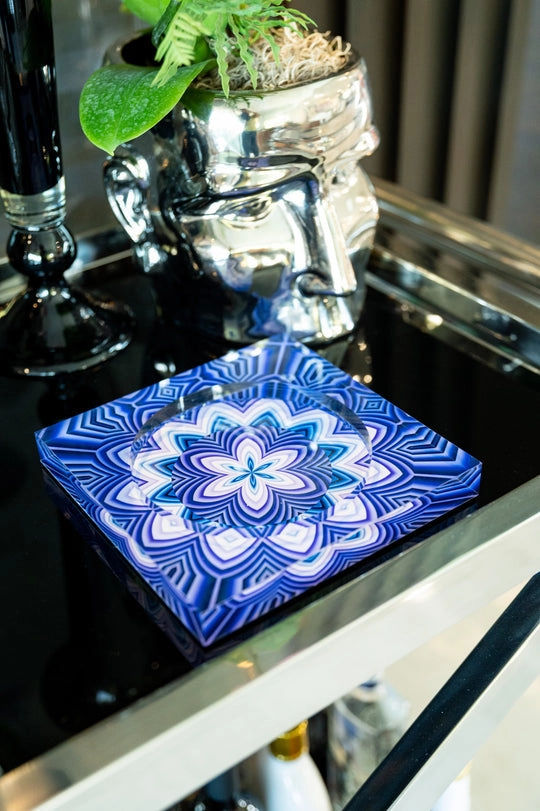 Candy Bowl - Purple and Blue Flower