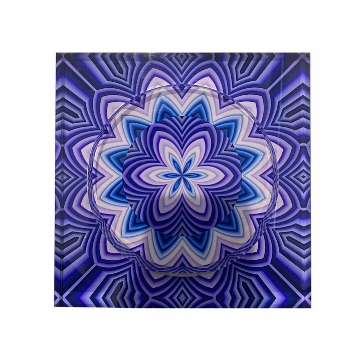 Candy Bowl - Purple and Blue Flower 