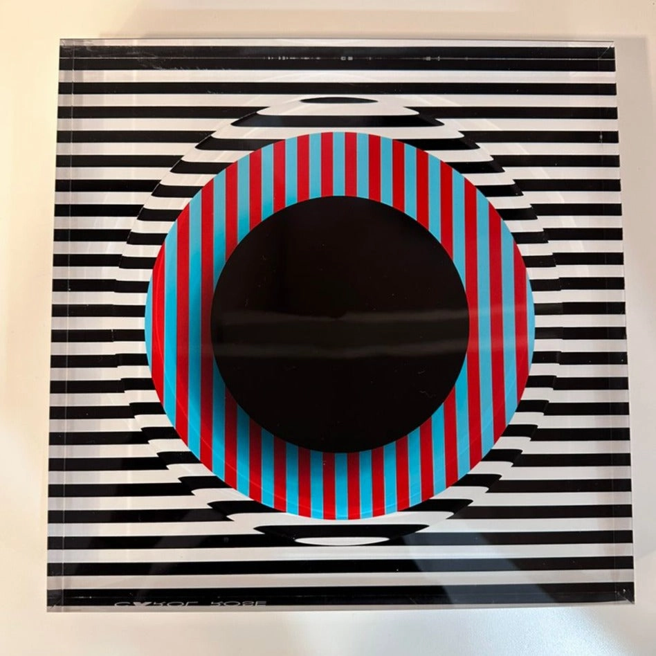 Candy Bowl - Stripes & Black Center