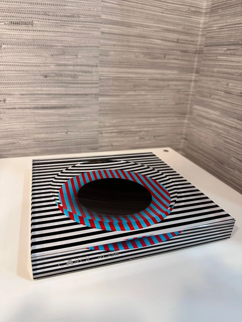Candy Bowl - Stripes & Black Center