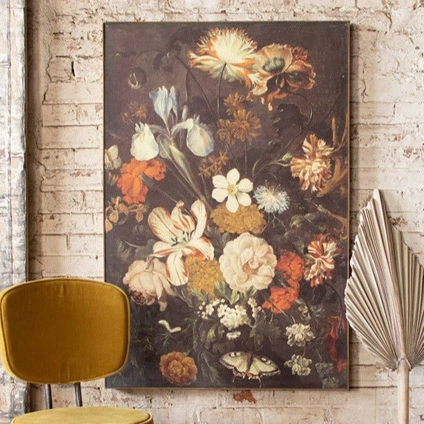 Canvas Floral Print 