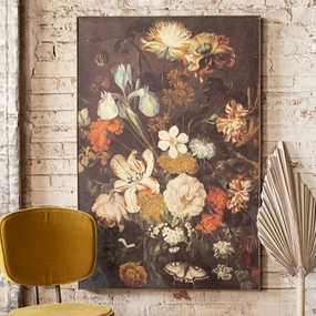 Canvas Floral Print 