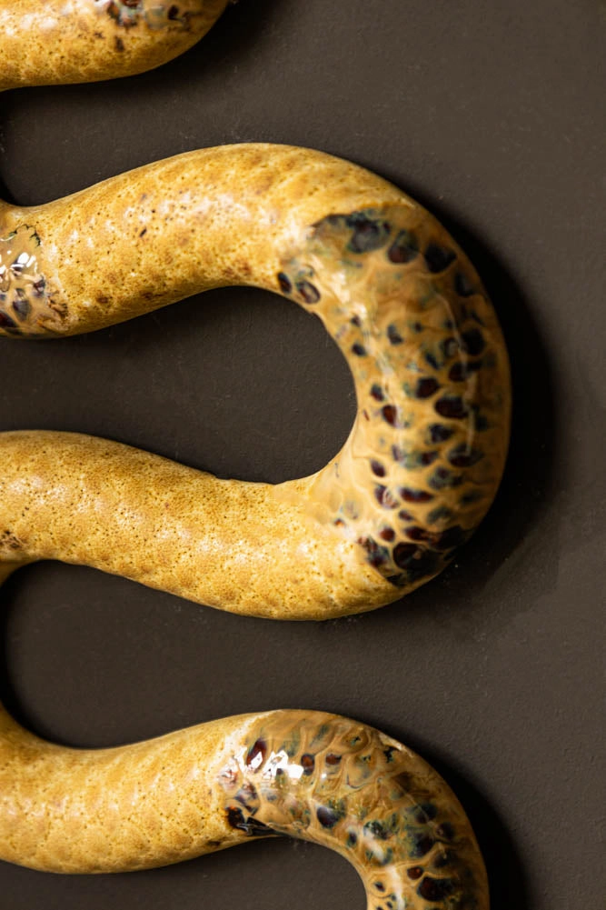 Ceramic Snake Wall Art