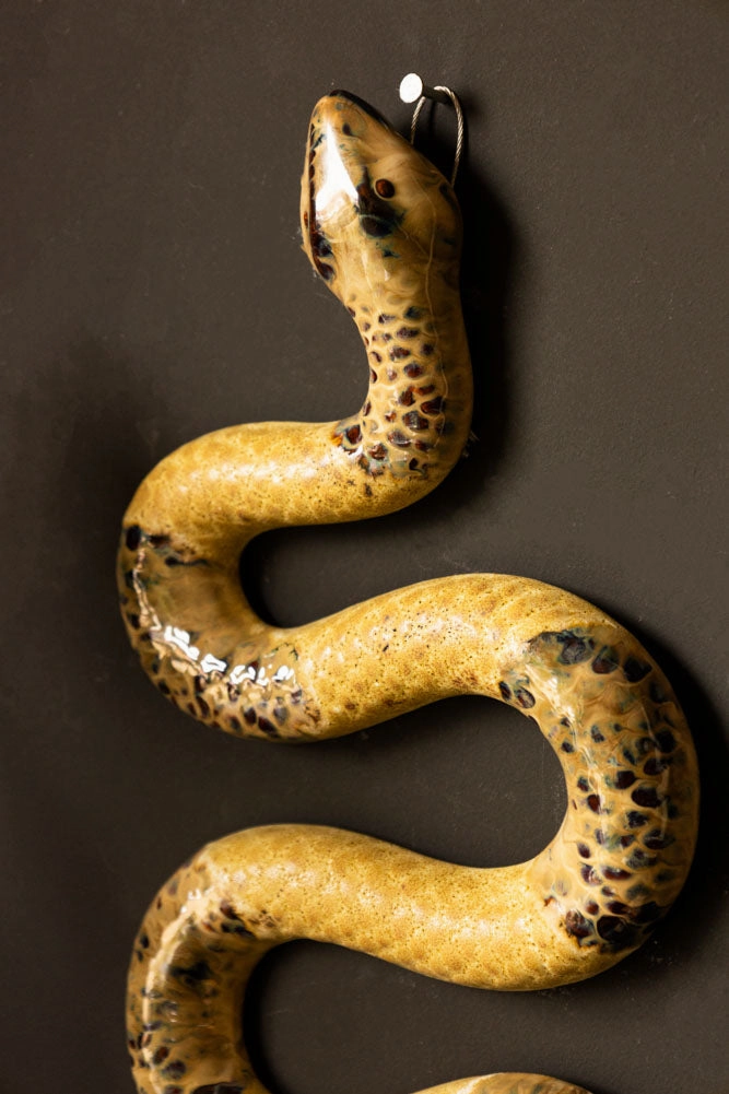Ceramic Snake Wall Art
