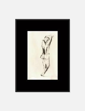 Charcoal Nudes 3 Wall Art by ZBC House 