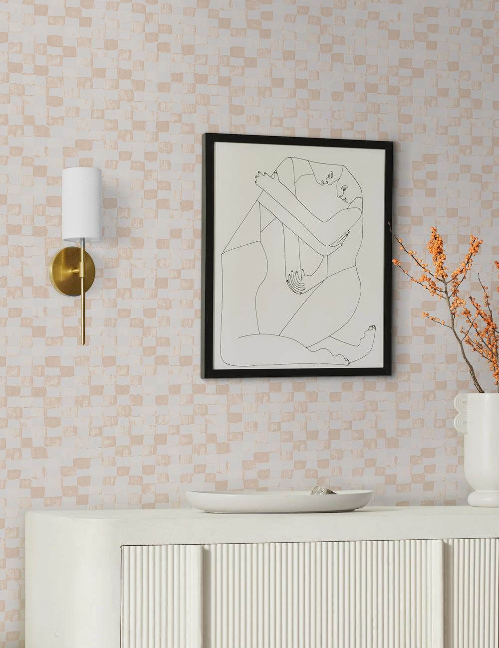 Checkerboard Wallpaper by Sarah Sherman Samuel