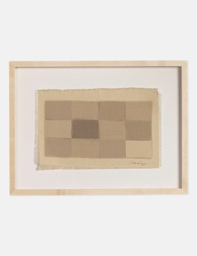 Checkered Earth Tones Wall Art by Shaina Page 