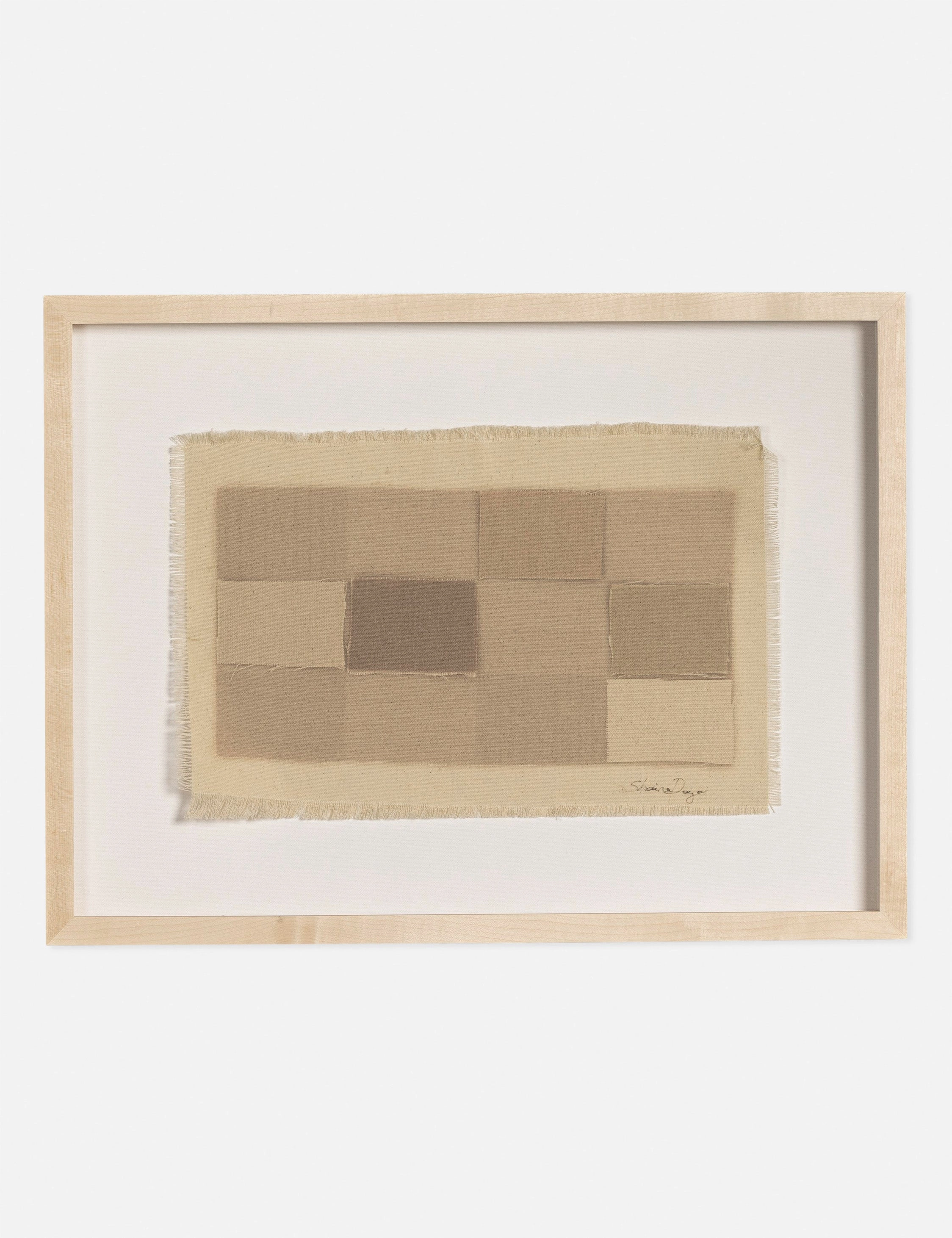 Checkered Earth Tones Wall Art by Shaina Page 