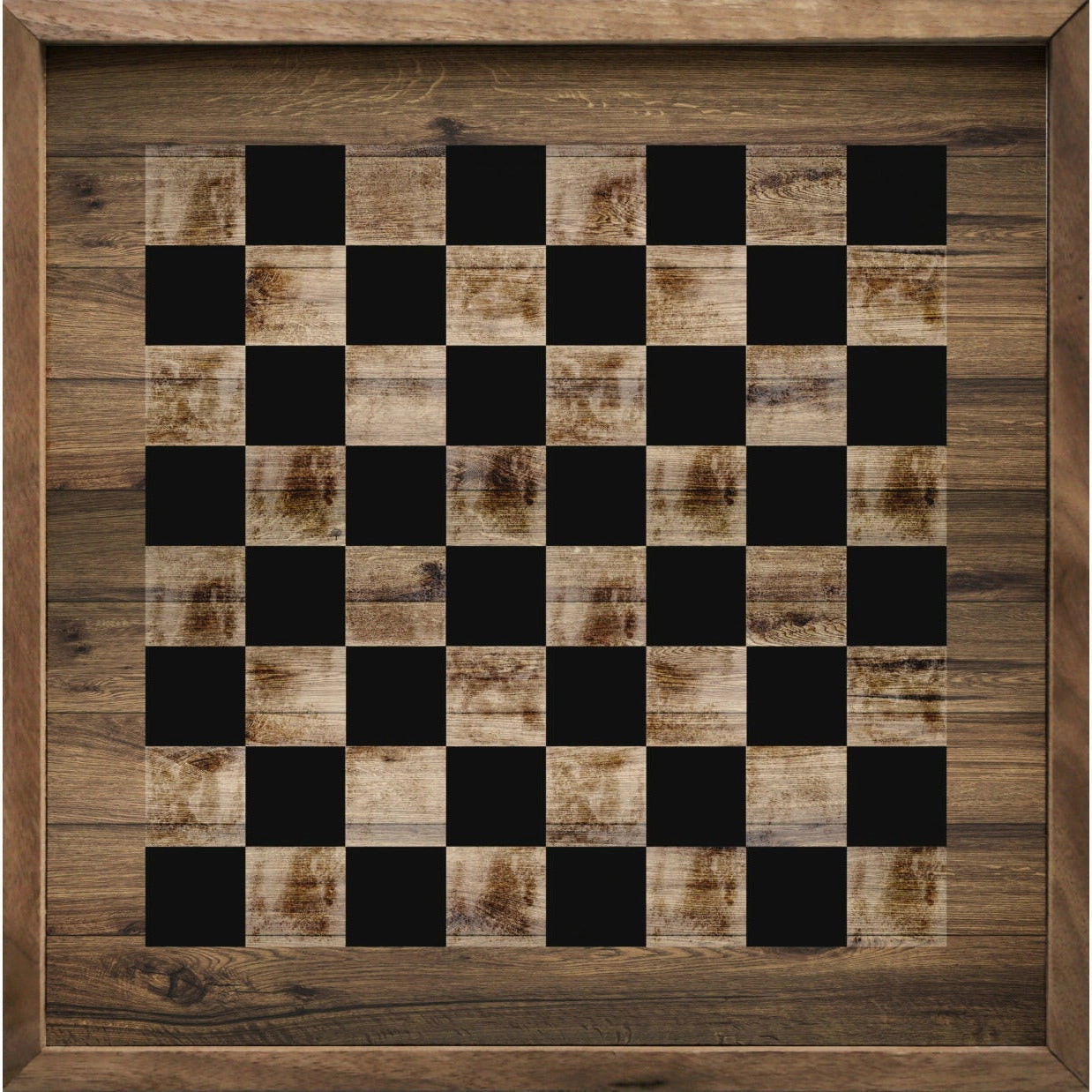 Checkers Wood Framed Print 