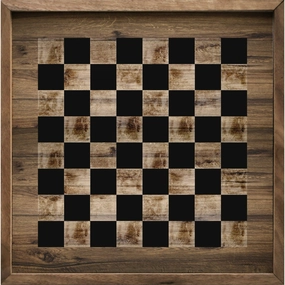 Checkers Wood Framed Print 
