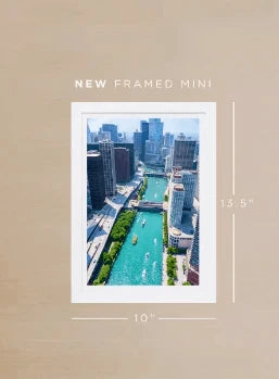 Chicago River Mini Framed Print by Gray Malin