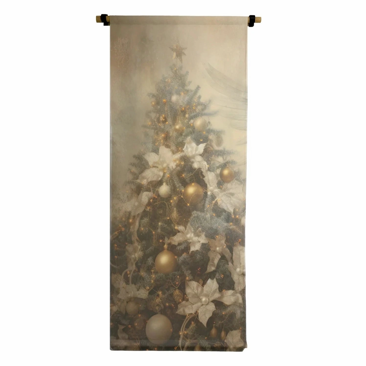 Christmas Tree Vertical Canvas Scroll 