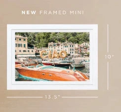 Ciao, Portofino Mini Framed Print by Gray Malin