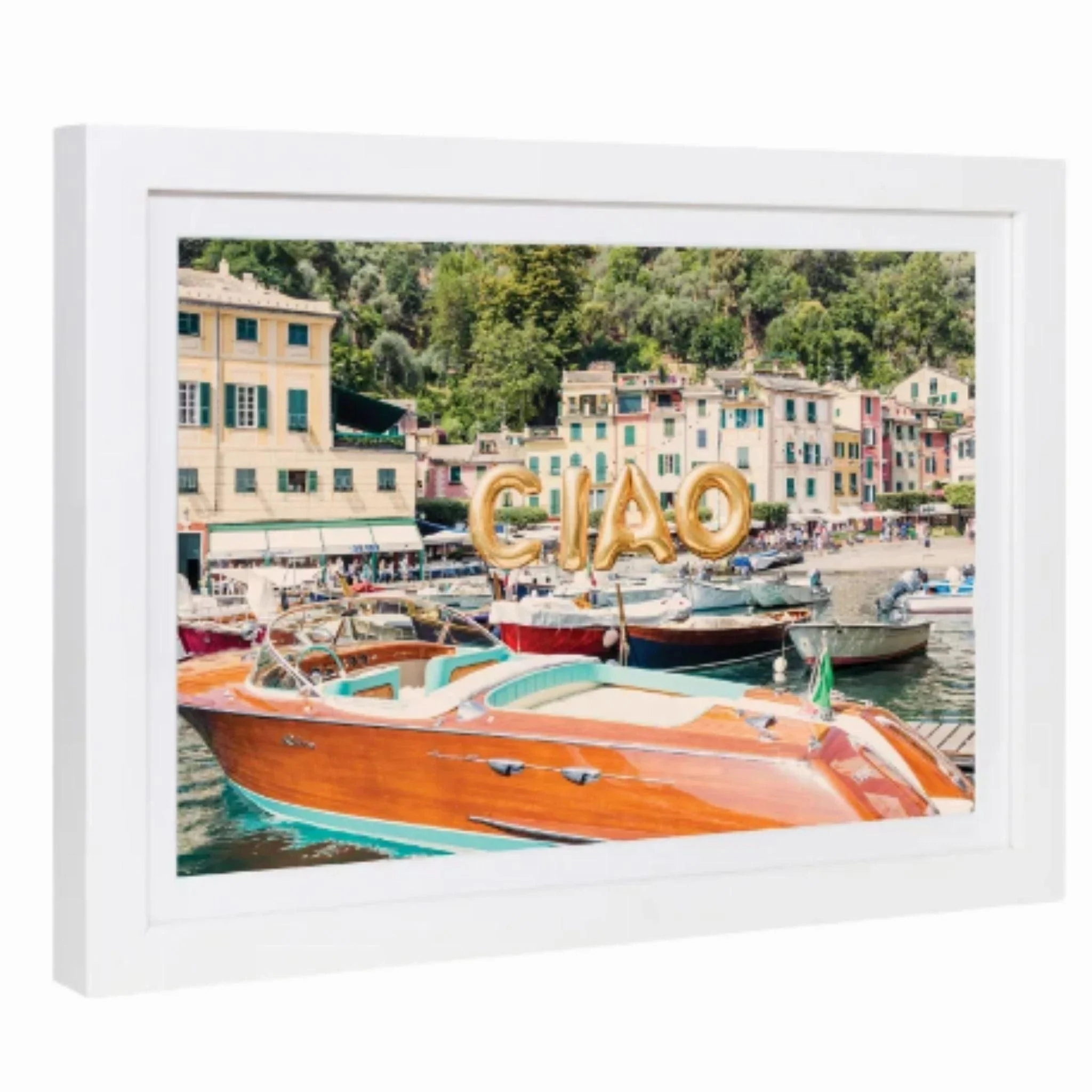 Ciao, Portofino Mini Framed Print by Gray Malin