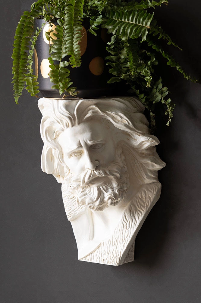 Classical Greek-Inspired Floating Wall Shelf