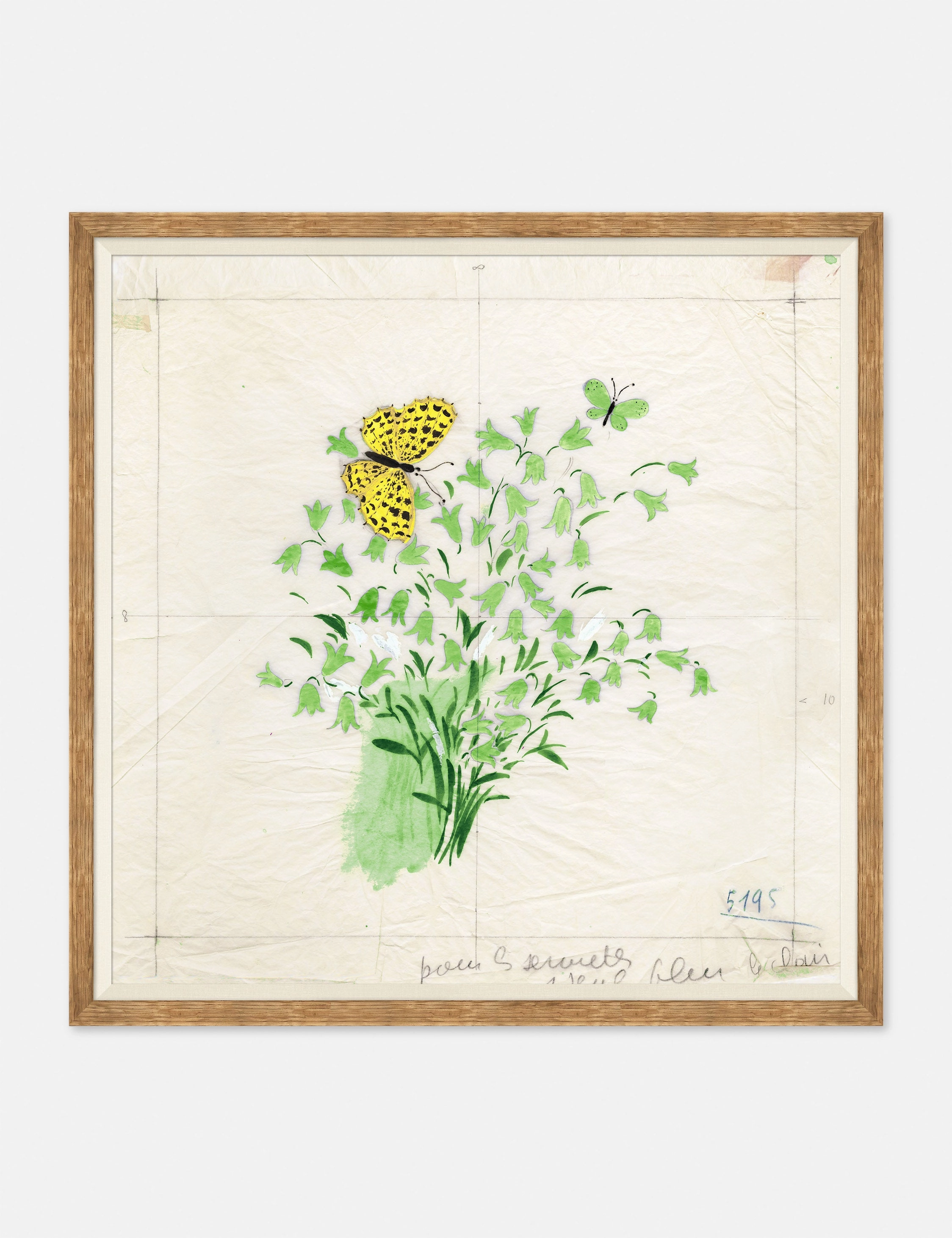 Clochettes et Papillon I Print by Paule Marrot 