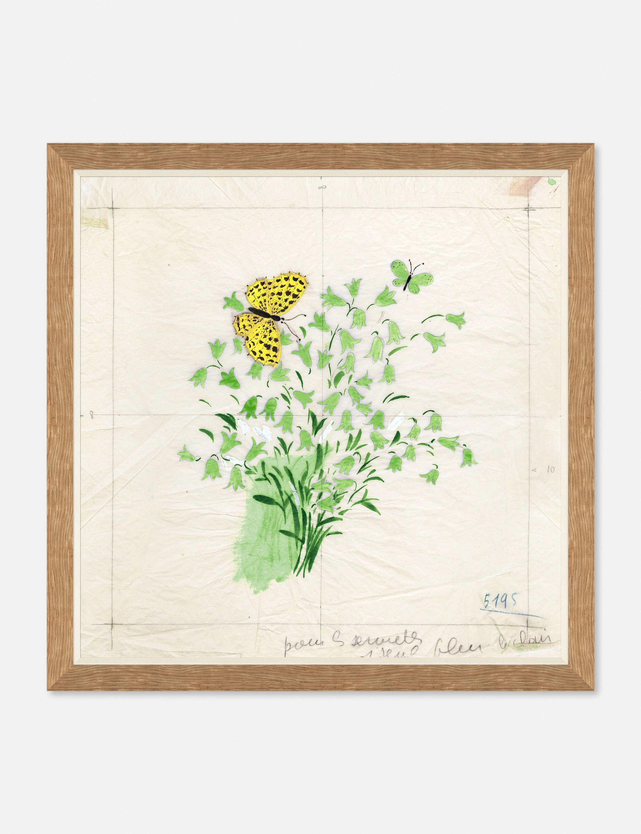 Clochettes et Papillon I Print by Paule Marrot