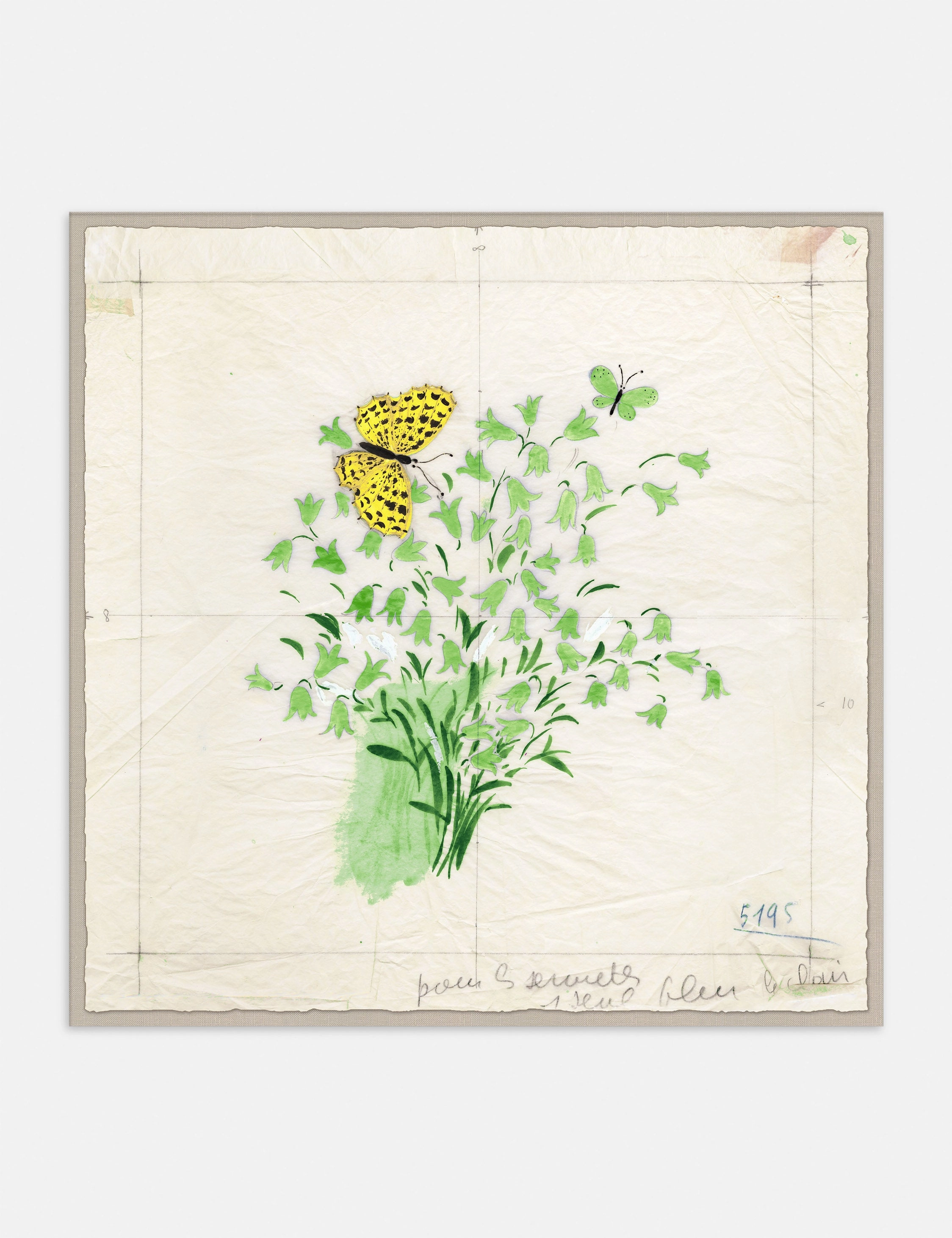 Clochettes et Papillon I Print by Paule Marrot