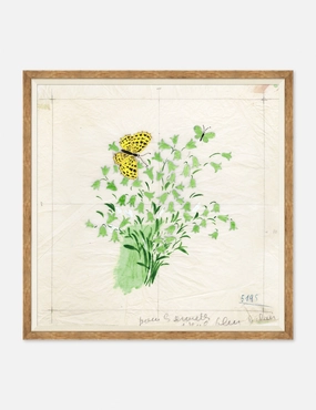 Clochettes et Papillon I Print by Paule Marrot 