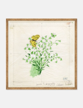 Clochettes et Papillon I Print by Paule Marrot 