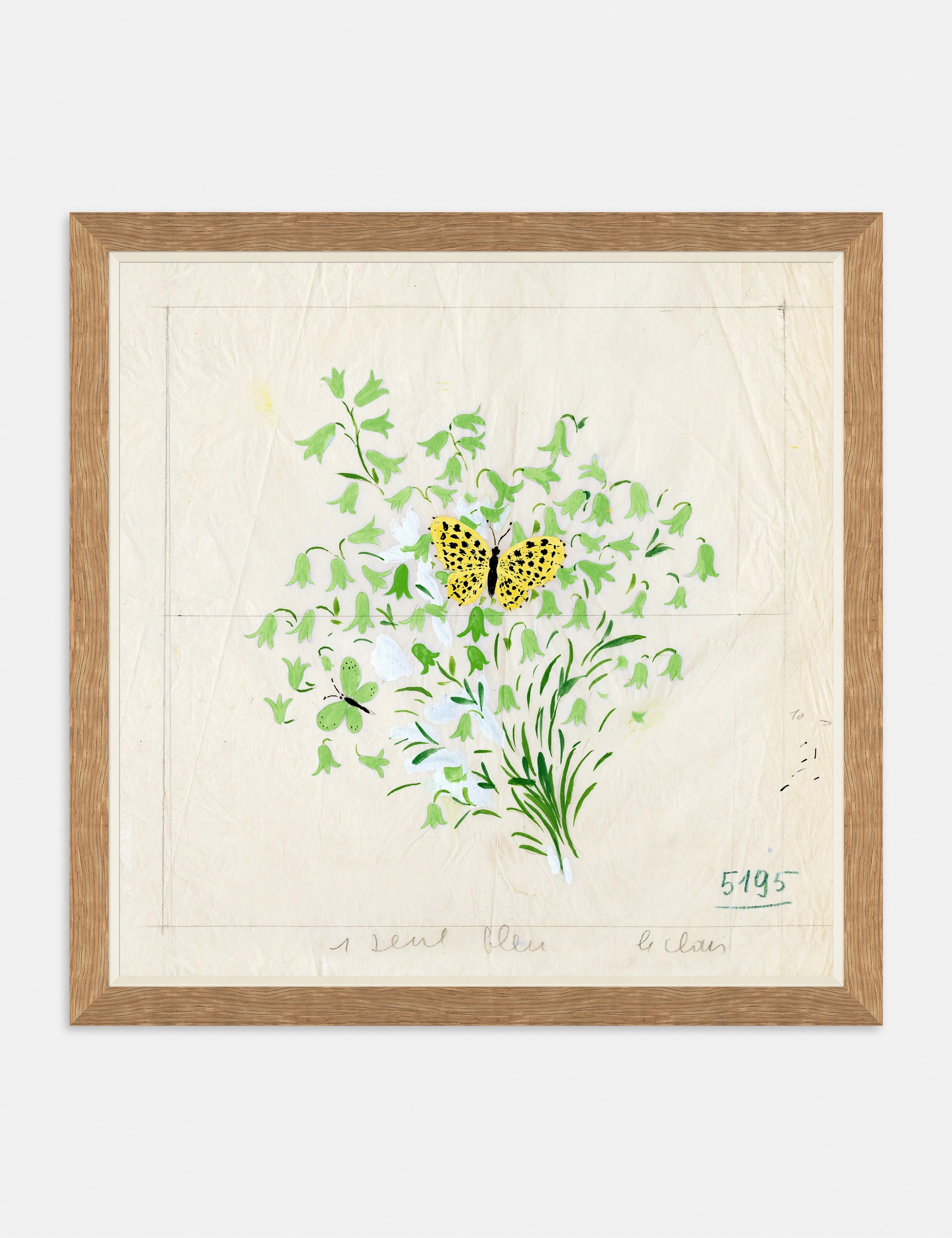 Clochettes et Papillon II Print by Paule Marrot