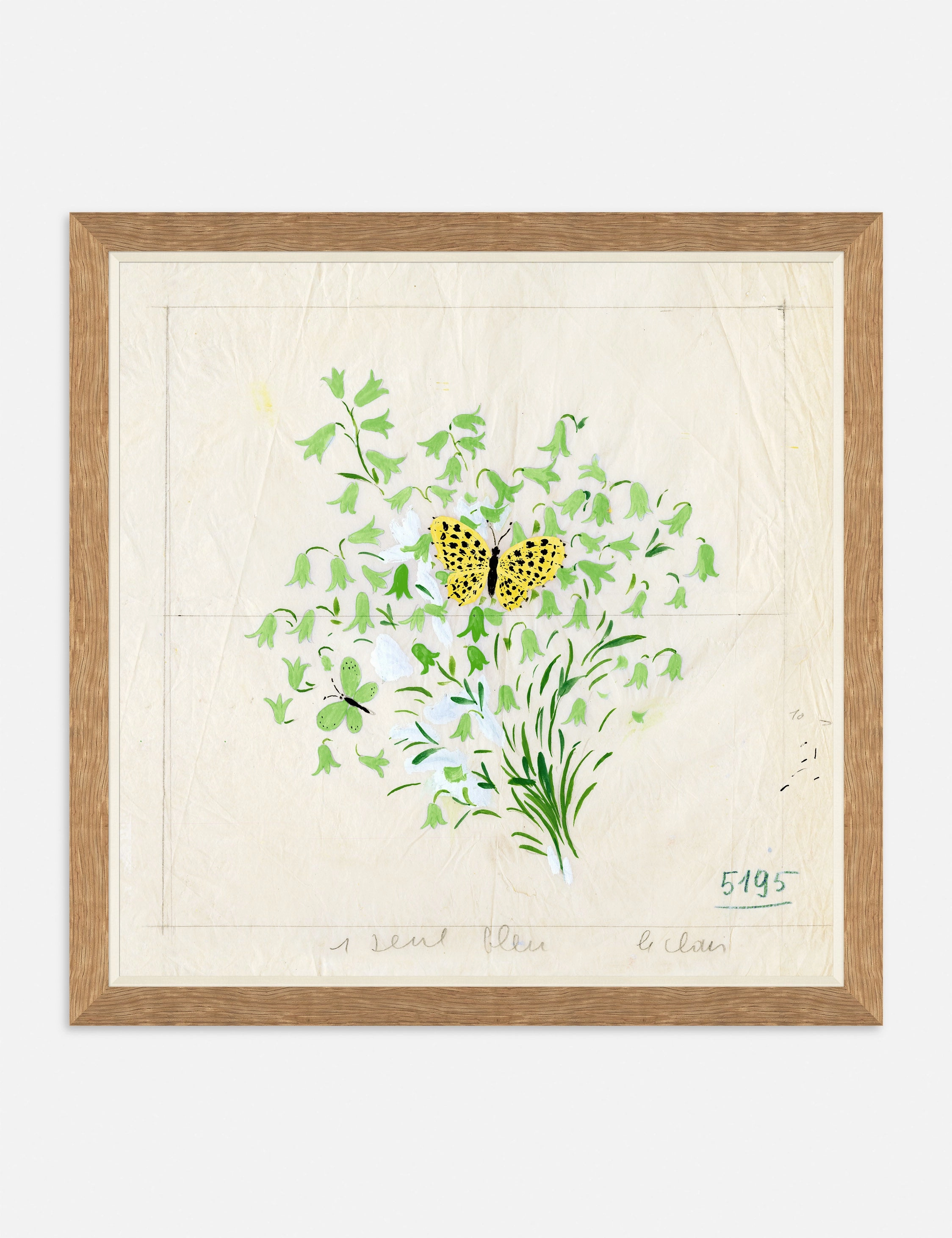 Clochettes et Papillon II Print by Paule Marrot
