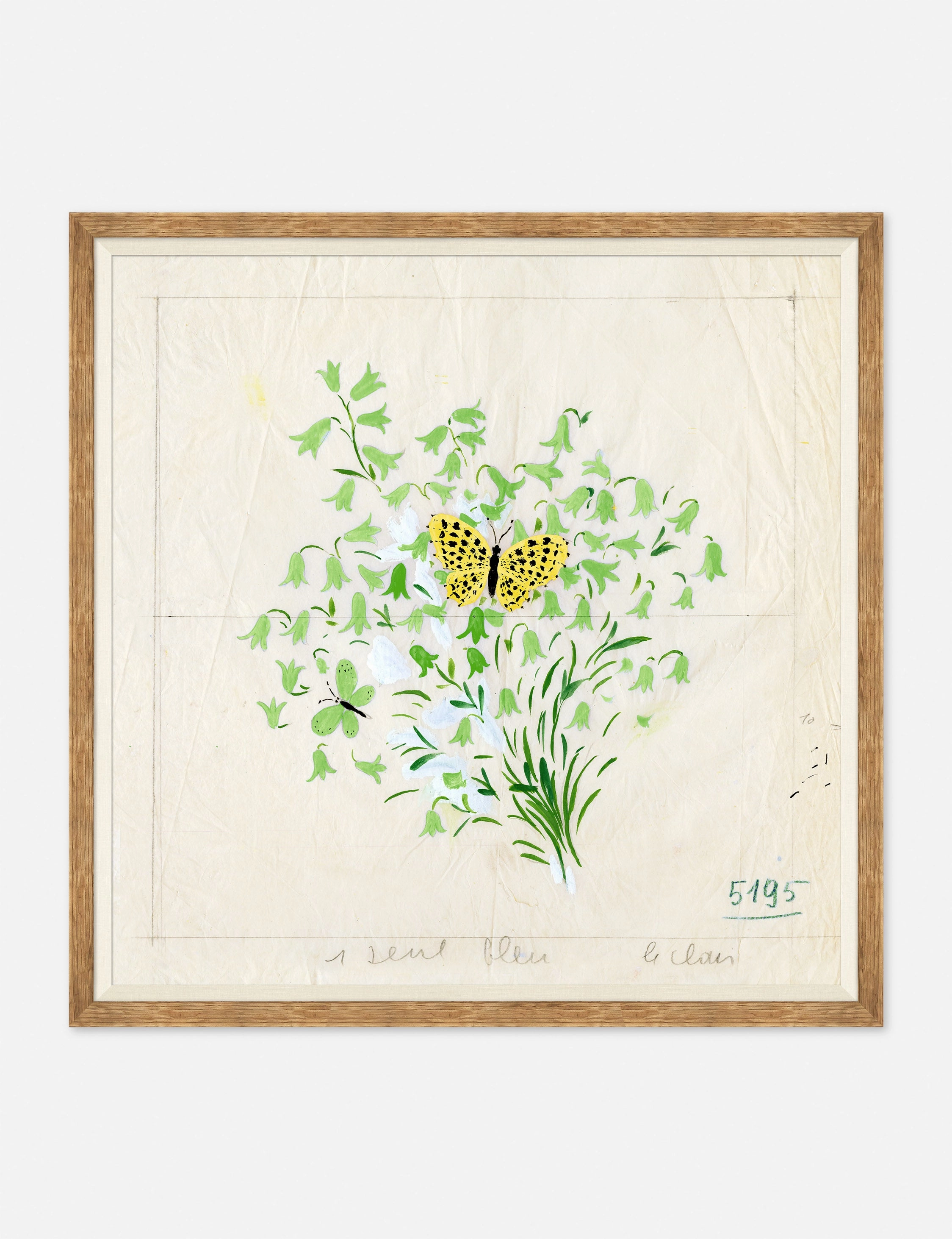 Clochettes et Papillon II Print by Paule Marrot 