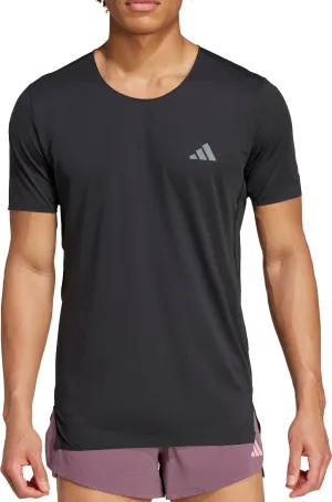 Clothing Adidas  Men adidas Adizero Short Sleeve Mens Running Top - Black