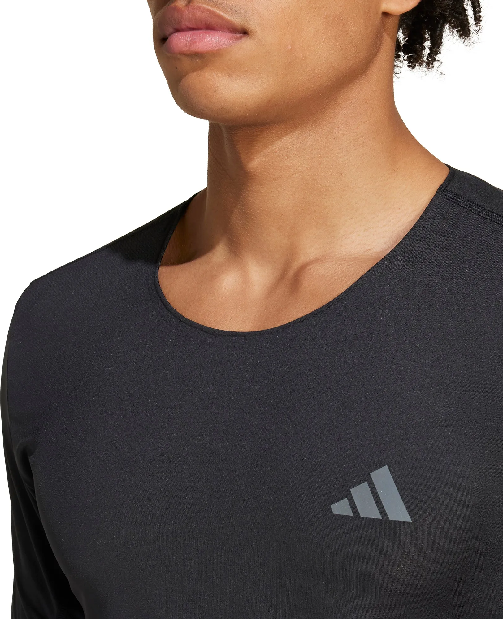 Clothing Adidas  Men adidas Adizero Short Sleeve Mens Running Top - Black