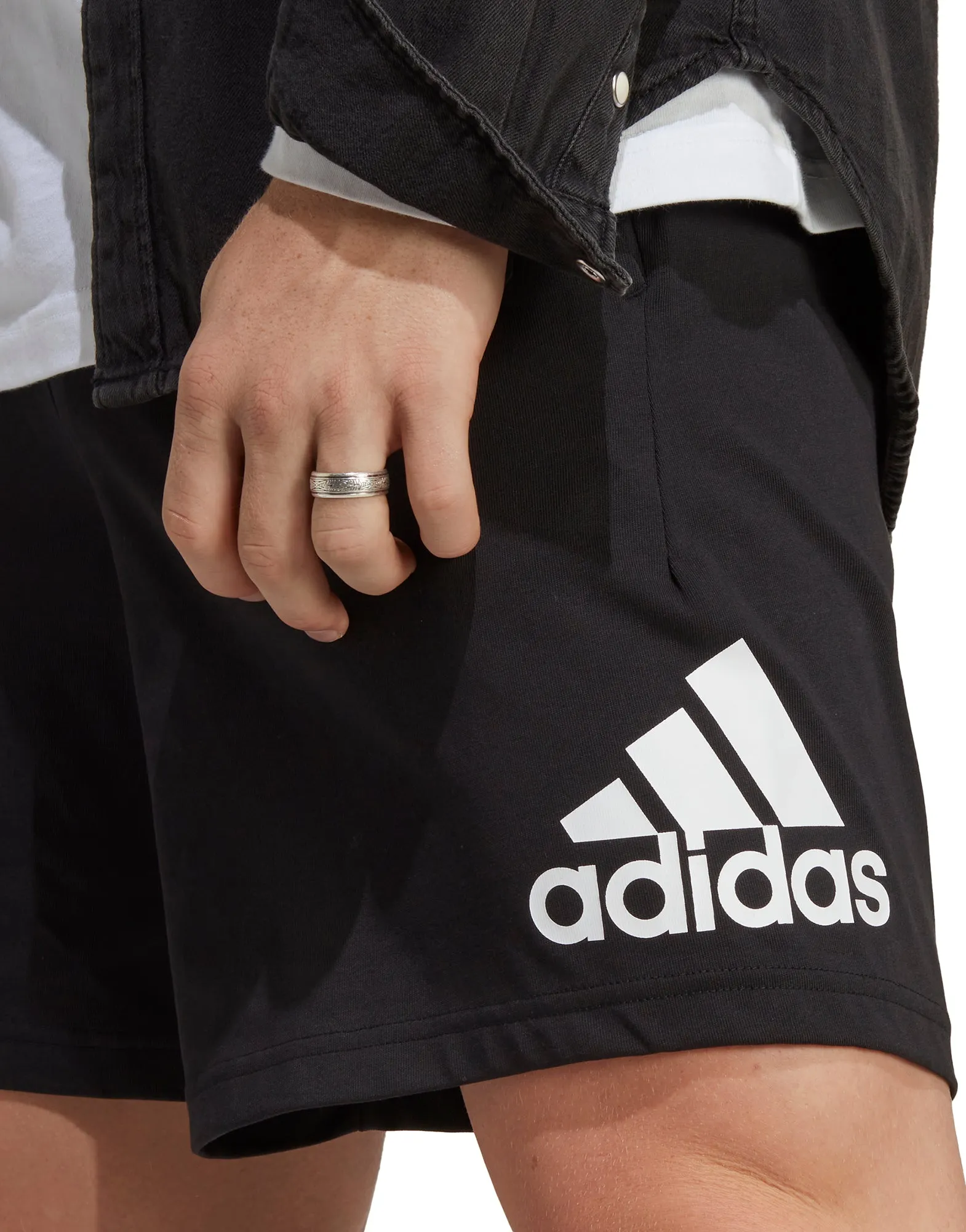 Clothing Adidas  Men adidas Essentials Logo Mens Shorts - Black