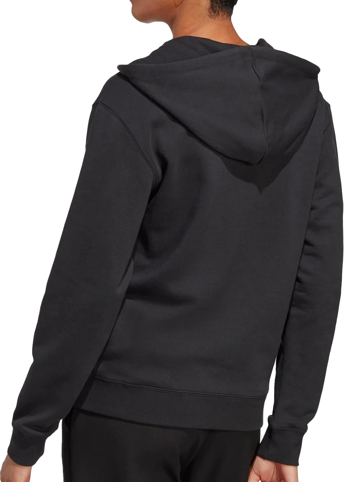 Clothing Adidas  Women adidas Essentials Linear French Terry Womens Full Zip Hoody - Black