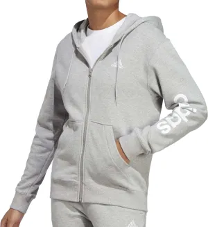 Clothing Adidas  Women adidas Essentials Linear French Terry Womens Full Zip Hoody - Grey