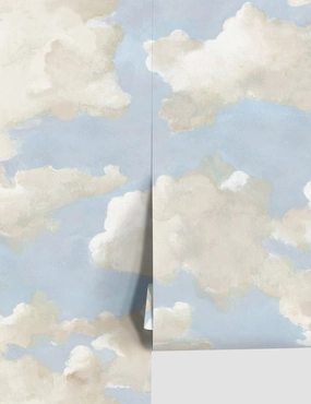 Clouds on Canvas Premium Peel   Stick Wallpaper 