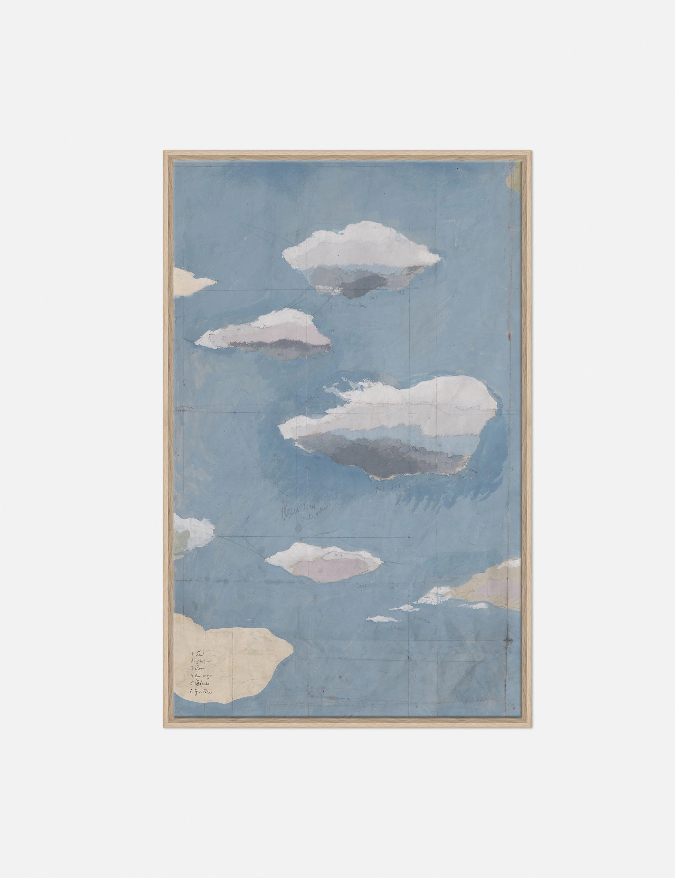 Cloudscape Triptych Print by Paule Marrot