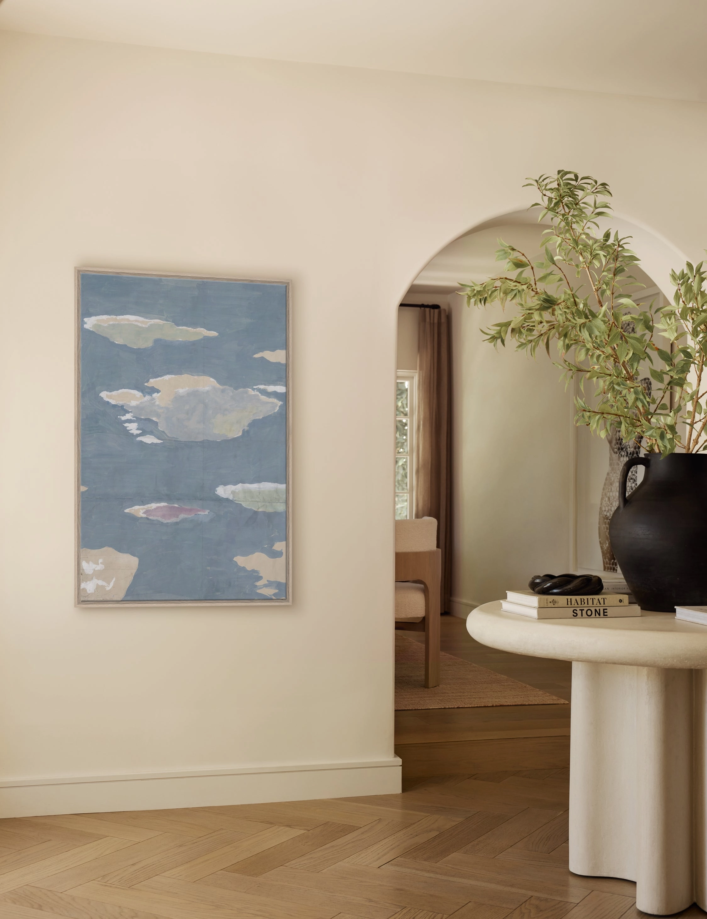 Cloudscape Triptych Print by Paule Marrot